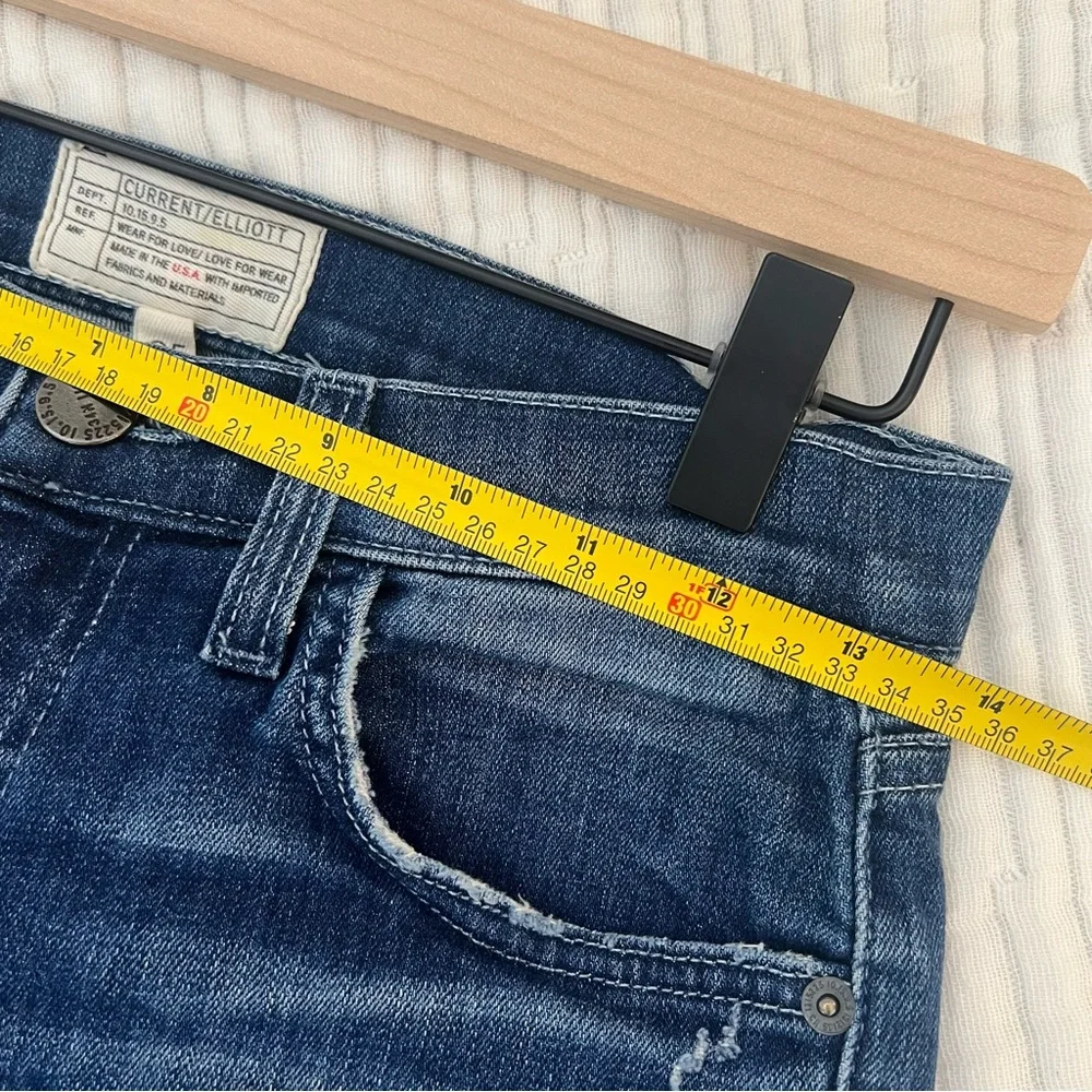 Current/Elliott Skinny Jeans, Size 25, Mid-Wash Denim - Picture 6 of 9